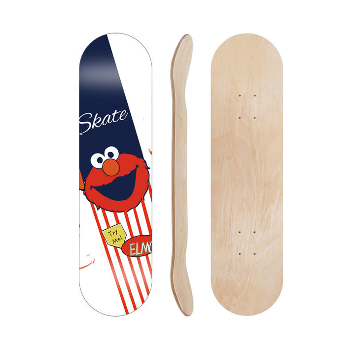 Cartoon-Inspired Skate Deck Kalsten