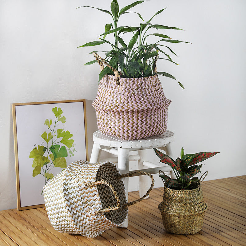 Bohemian Woven Storage Basket Kalsten
