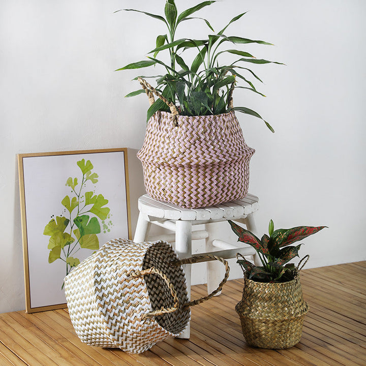 Bohemian Woven Storage Basket Kalsten