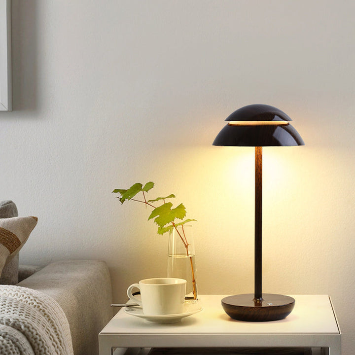 Aurelia Noire - Rechargeable Wireless Table Lamp with Built-in LED Lighting and Battery Kalsten