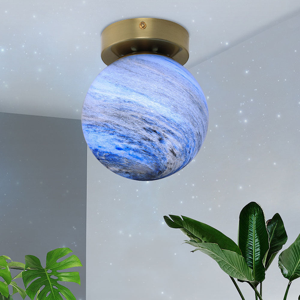 Modern Glass Globe Ceiling Light Kalsten