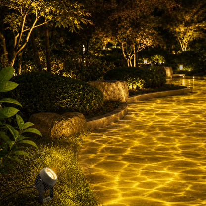 AuraFlow Color-Changing Ripple Spotlight