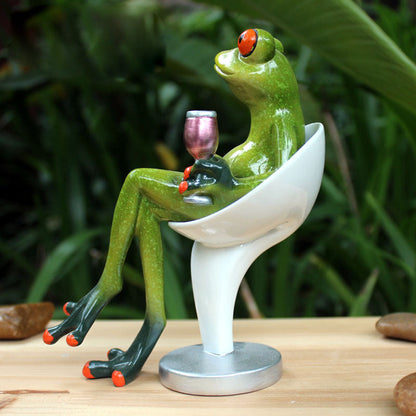 BowLift | Festival Frog Resin Crafts Frog Pastoral Ornament