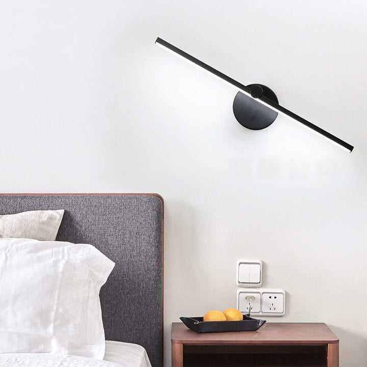 Nordic Minimalist Aluminium Long Bar Switch LED Mirror Wall Light Lamp | Kalsten