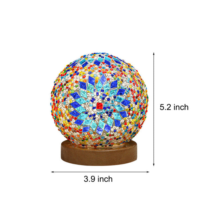 Stained Glass Table Lamp - Mosaic LED Lamp | Kalsten