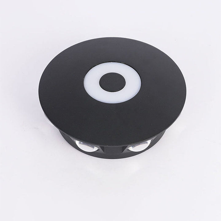 Contemporary Scandinavian Aluminum Round Shade LED Wall Sconce Lamp For Outdoor Patio | Kalsten