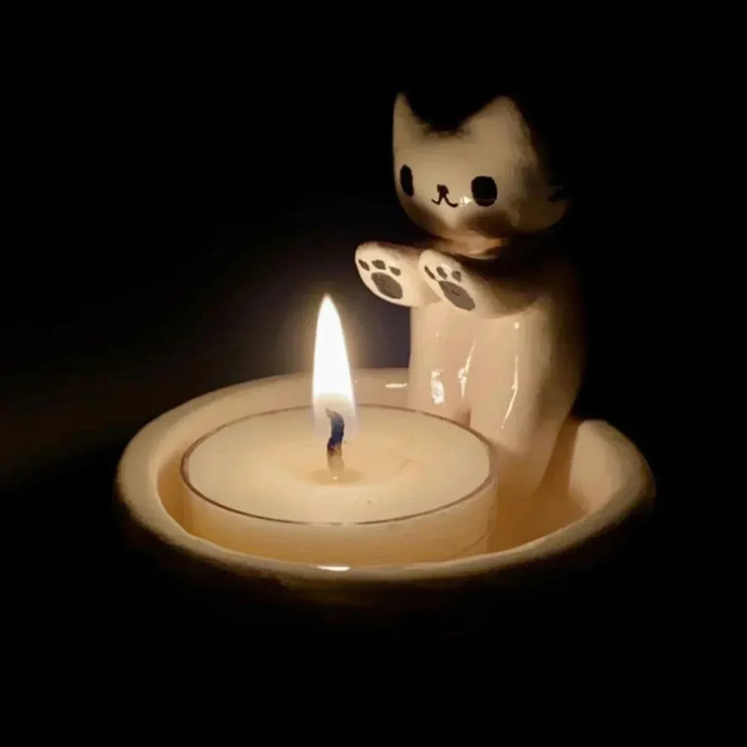 Cat-Shaped Candle Holders