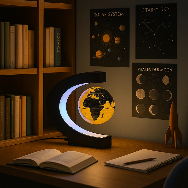 Kalsten | AstroGlobe LED World Globe – Floating Globe Lamp with Magnetic Suspension