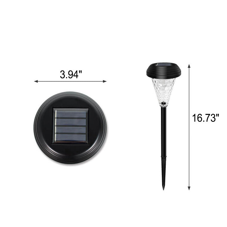 Modern Solar Glass Cone LED Outdoor Garden Ground Insert Landscape Light | Kalsten