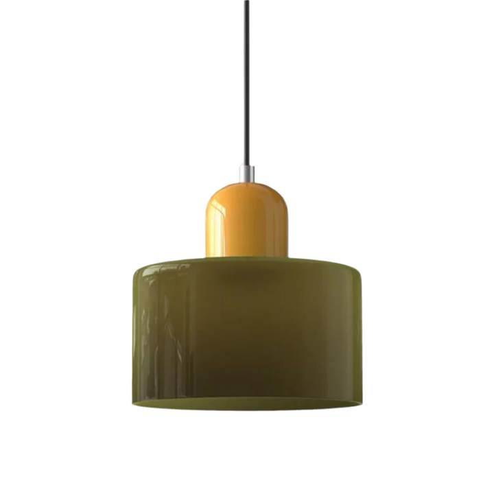 Glass pendant light – Elegant cylindrical pendant light for cozy living spaces | Kalsten