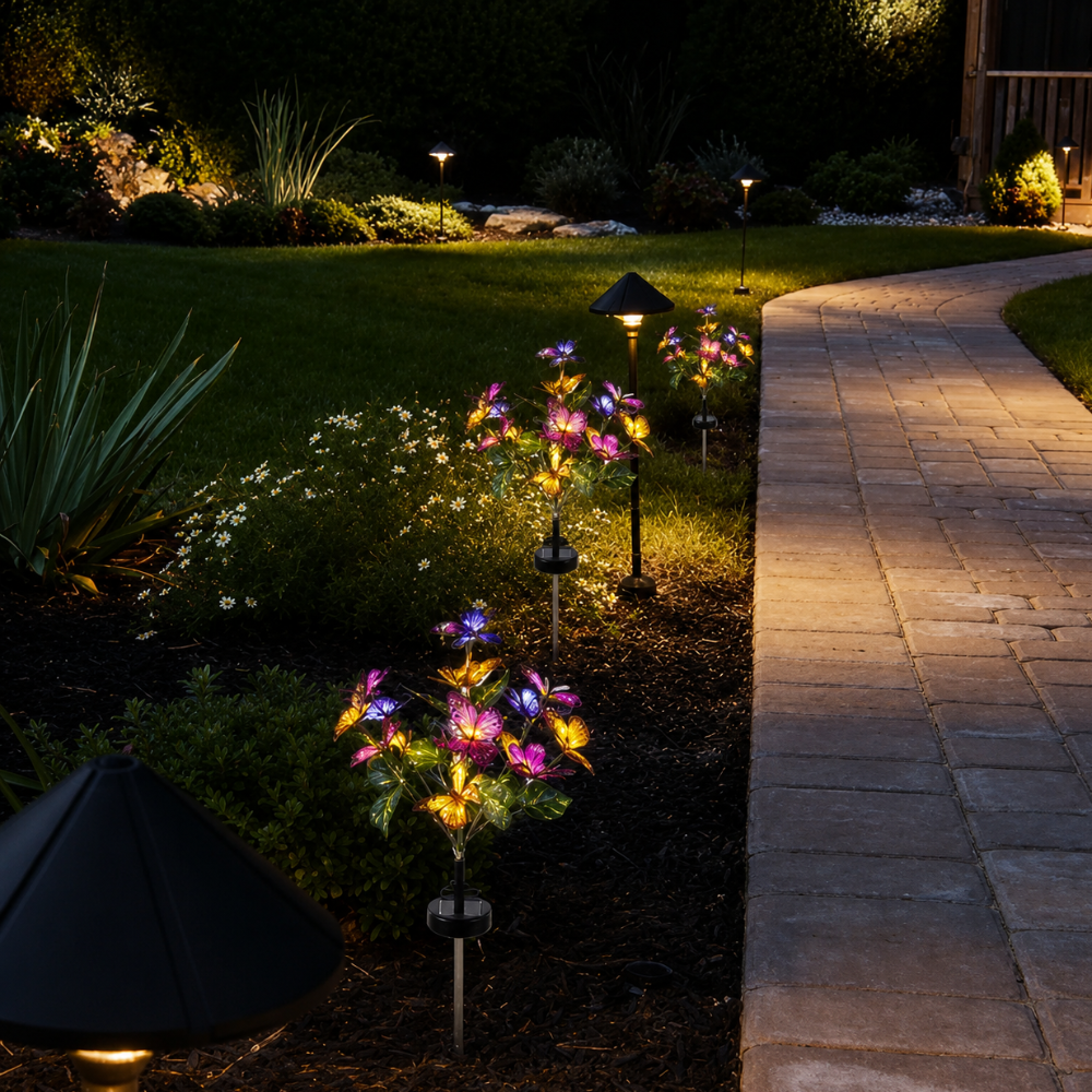 ButterflyGlow Solar Butterfly Garden Lights