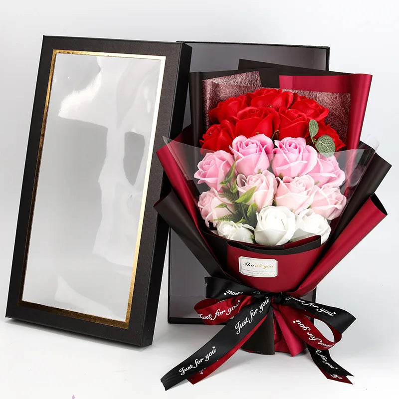 Kalsten | Romantic Soap Rose Bouquet Gift for Valentine’s Day