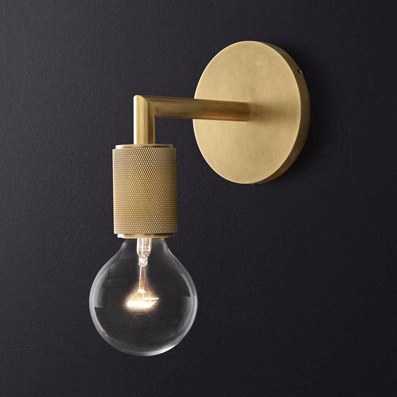 Brass Double Bulb Wall Lamp Kalsten
