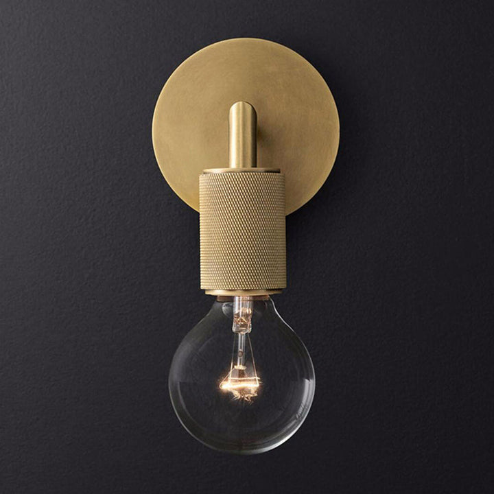Brass Double Bulb Wall Lamp Kalsten