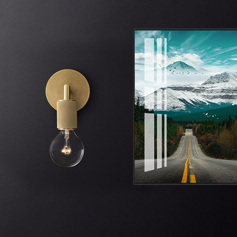 Brass Double Bulb Wall Lamp Kalsten