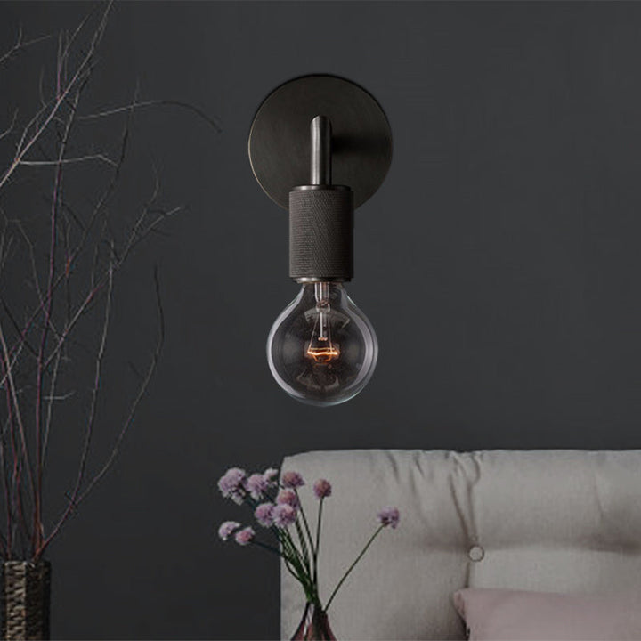 Brass Double Bulb Wall Lamp Kalsten