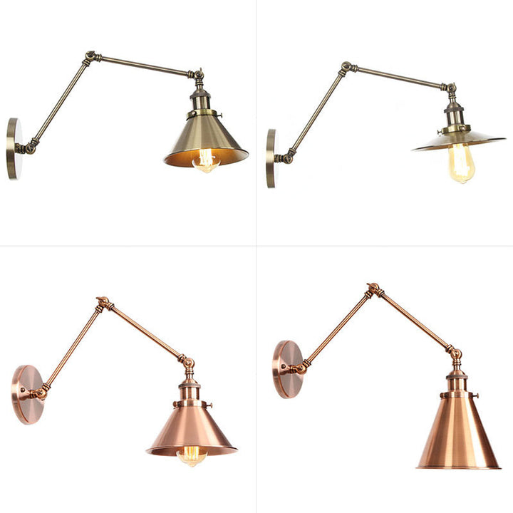 Kalsten Industrial Swing Arm Wall Light Bronze/Copper