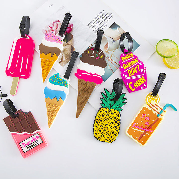 Unisex Luggage Tag in Chocolate Design Kalsten