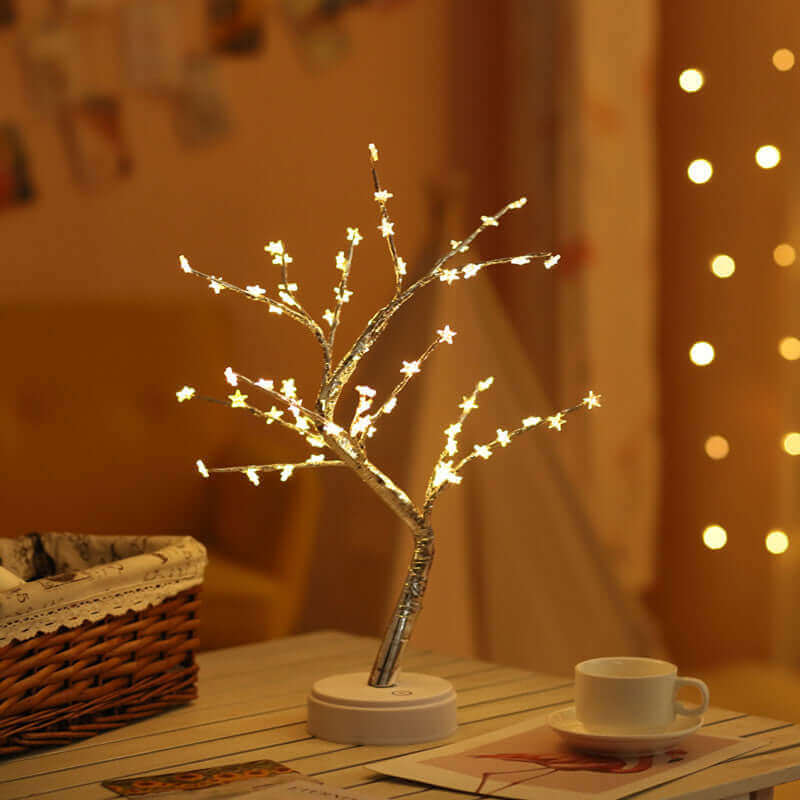 LED USB Fire Tree Light Copper Wire Table Lamps Night Light | Kalsten