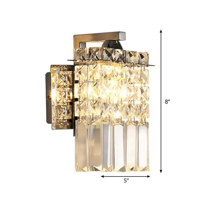 Crystal Block Wall Sconce