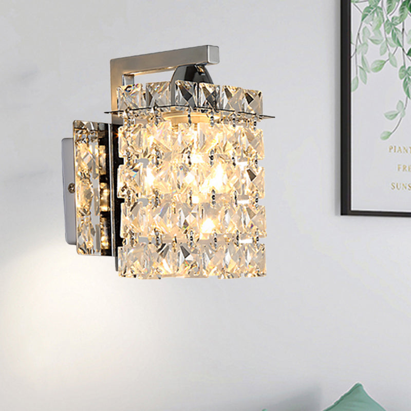 Crystal Block Wall Sconce