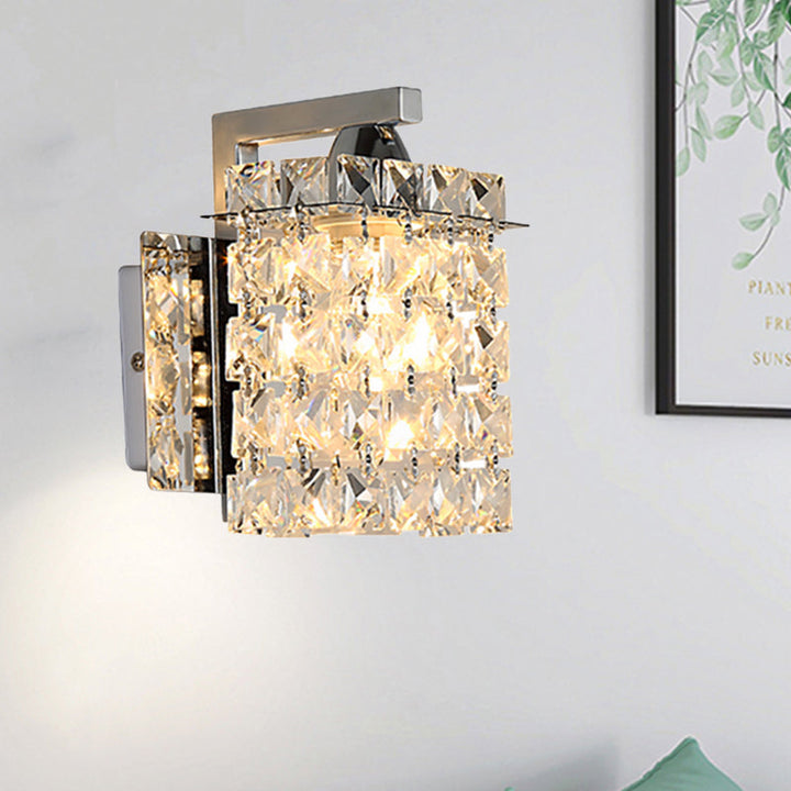 Crystal Block Wall Sconce