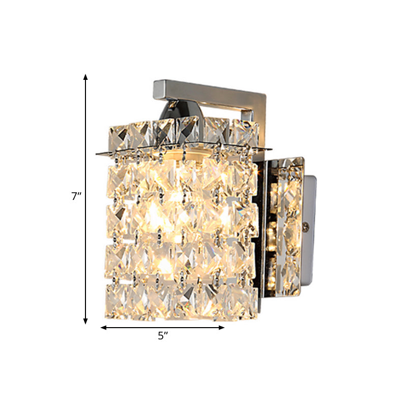 Crystal Block Wall Sconce