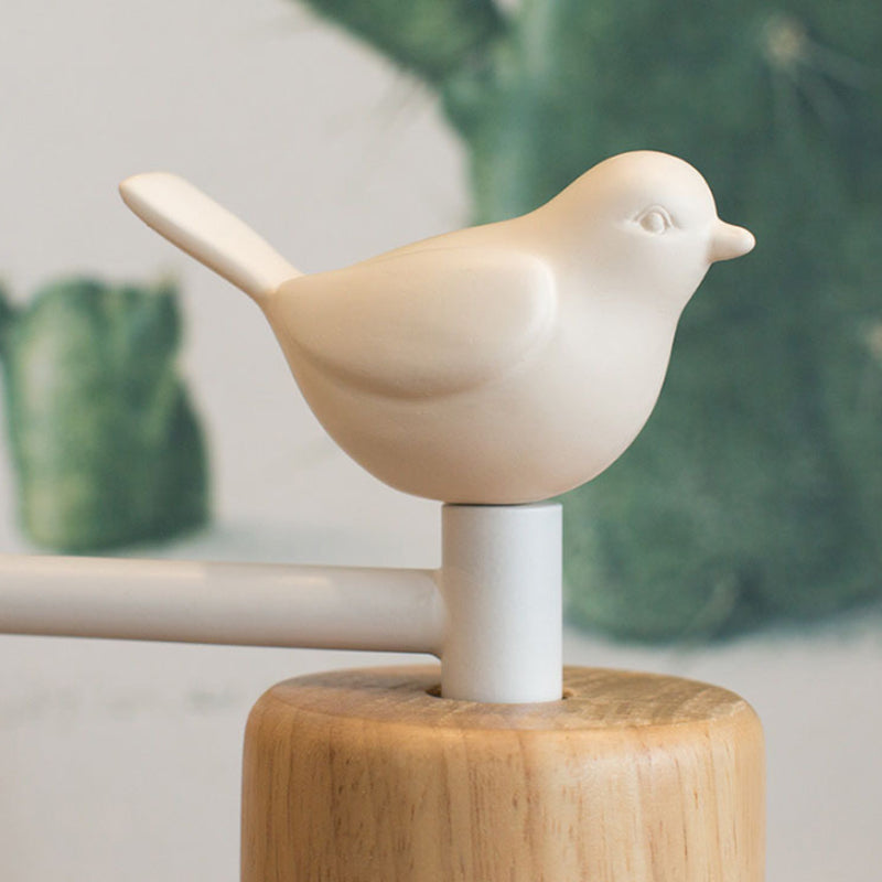NordicDome - Metal and Wood Wall Lamp with Bird for the Children's Room | Kalsten