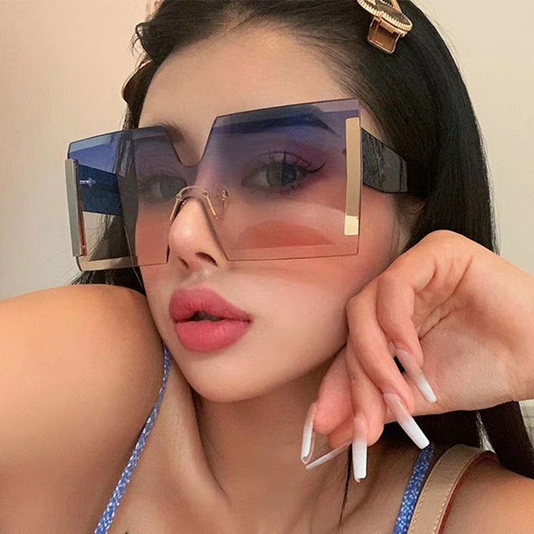 Women futuristic oversized sunglasses with striking design Kalsten