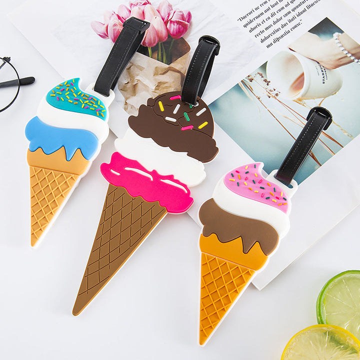 Unisex Luggage Tag in Chocolate Design Kalsten