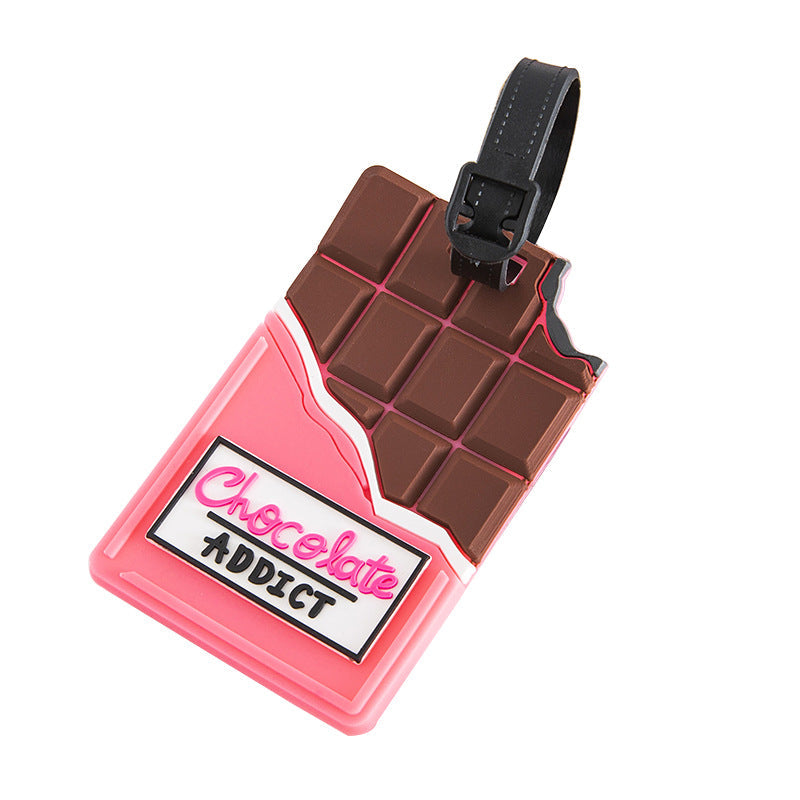 Unisex Luggage Tag in Chocolate Design Kalsten