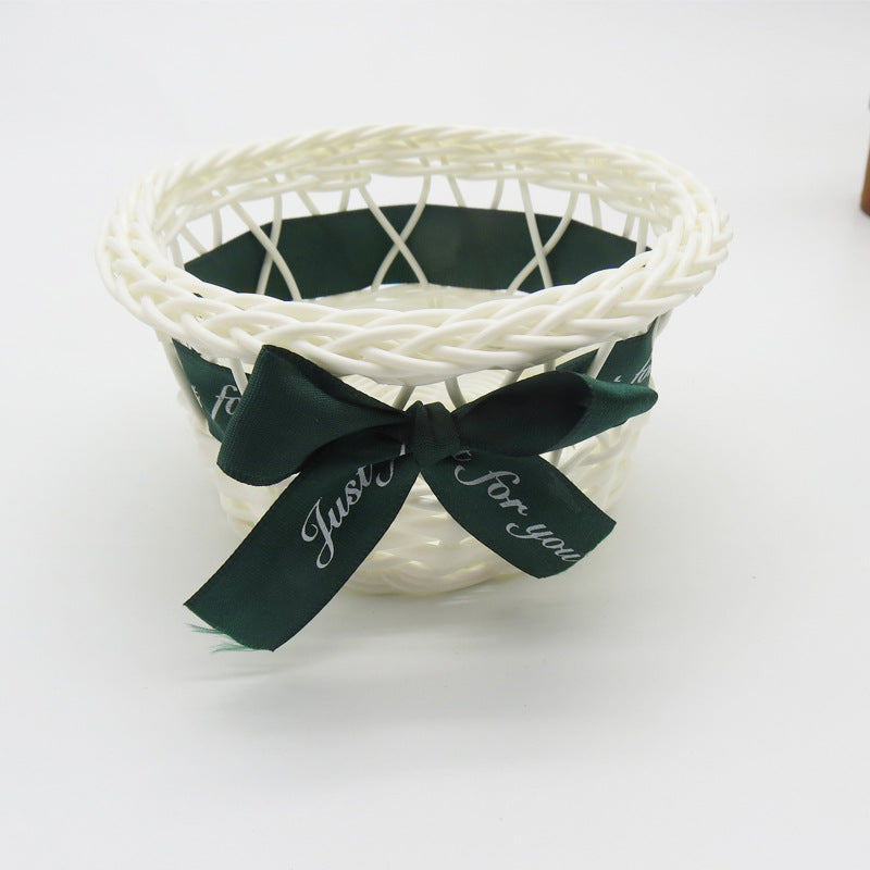 Women Decorative Storage Basket with Bow Kalsten