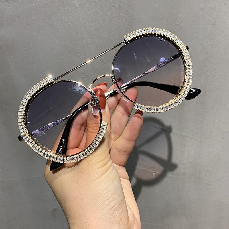 Ladies glamorous sunglasses with sparkling crystal frame Kalsten