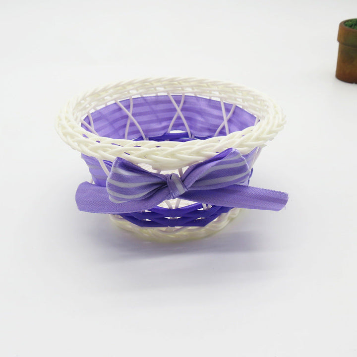 Women Decorative Storage Basket with Bow Kalsten
