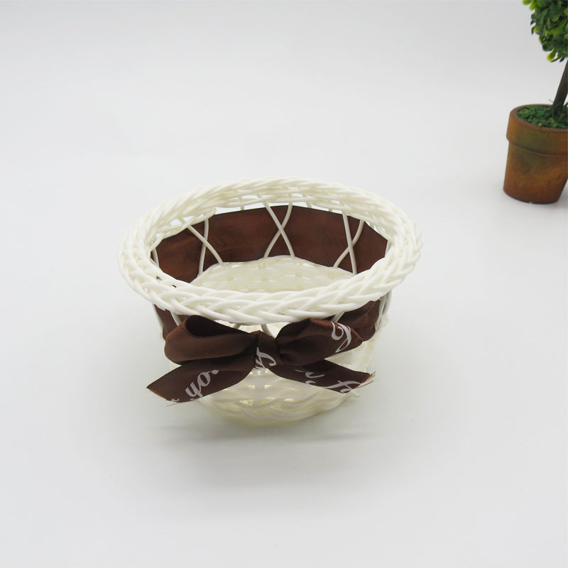 Women Decorative Storage Basket with Bow Kalsten