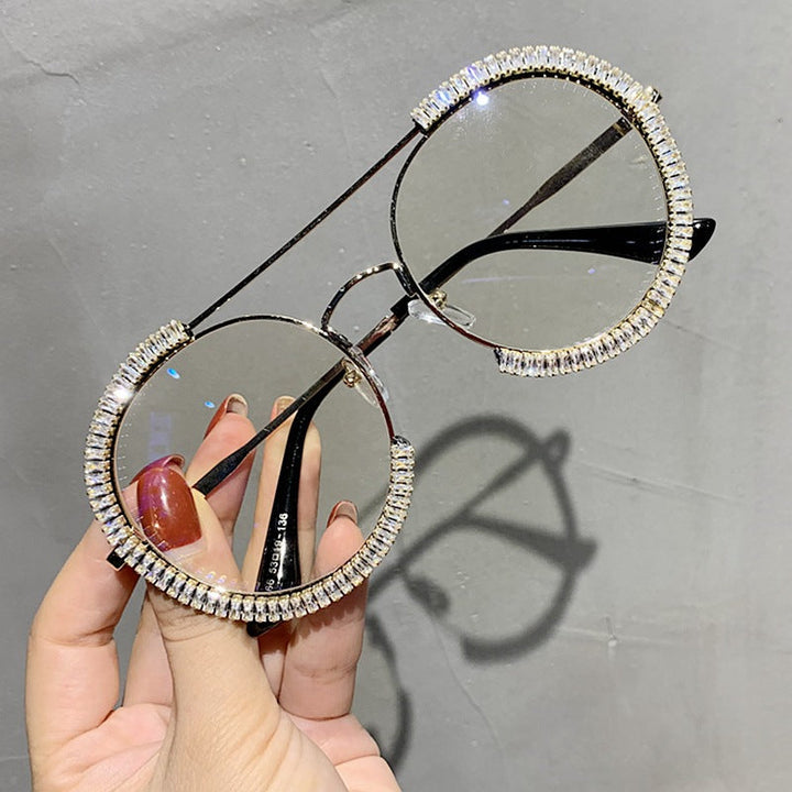 Ladies glamorous sunglasses with sparkling crystal frame Kalsten
