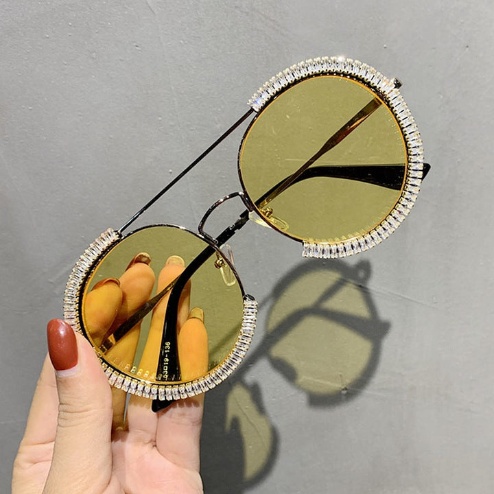 Ladies glamorous sunglasses with sparkling crystal frame Kalsten