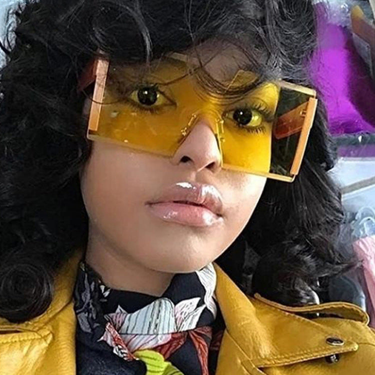 Women futuristic oversized sunglasses with striking design Kalsten