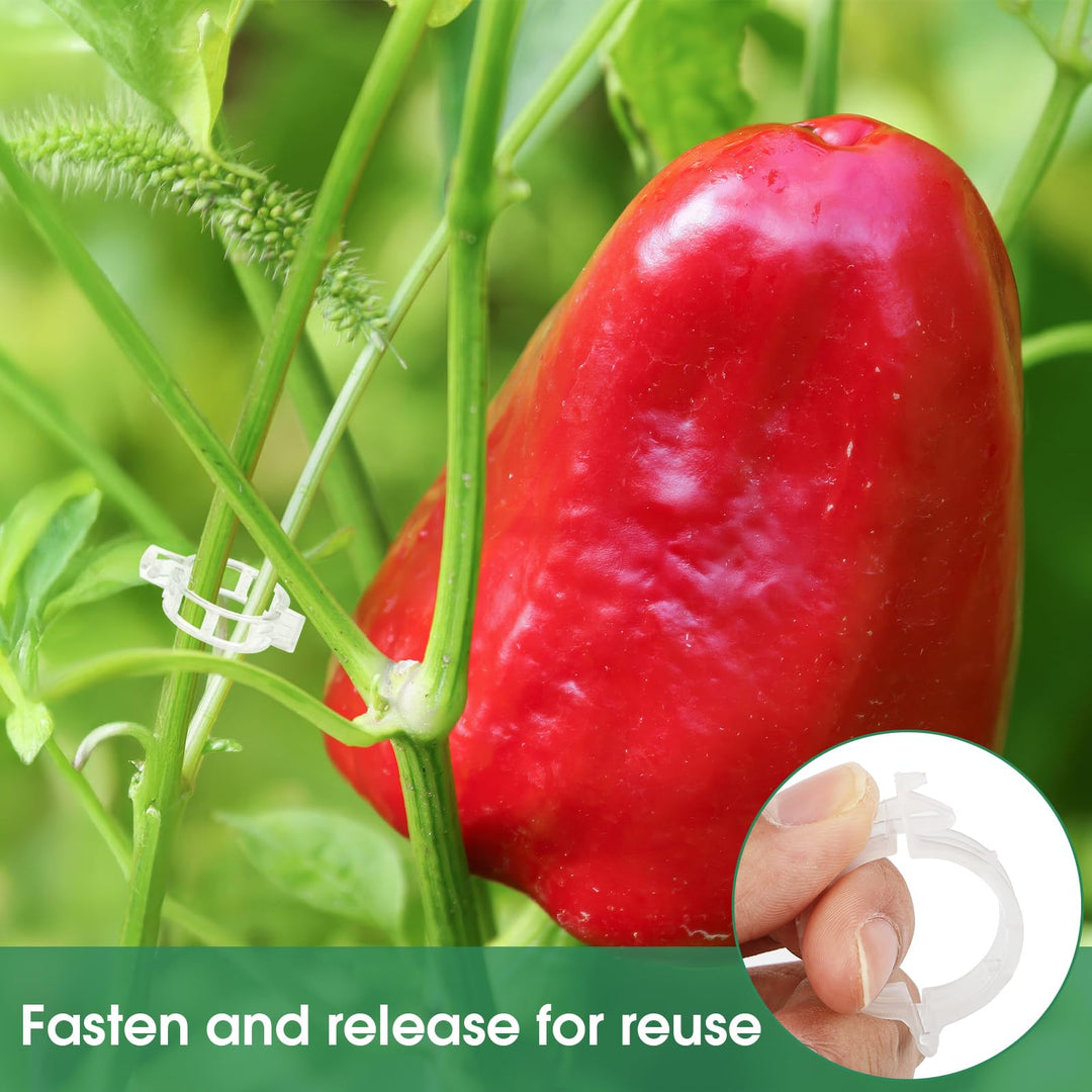 Kalsten | Tomato Clips, Plastic Trellis Clips