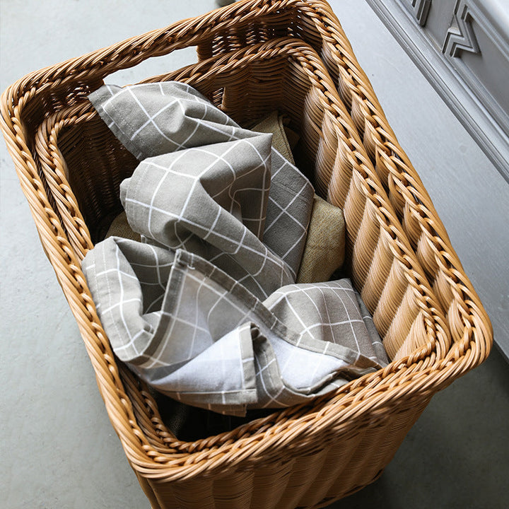 Premium Handwoven Wicker Storage Bin Kalsten