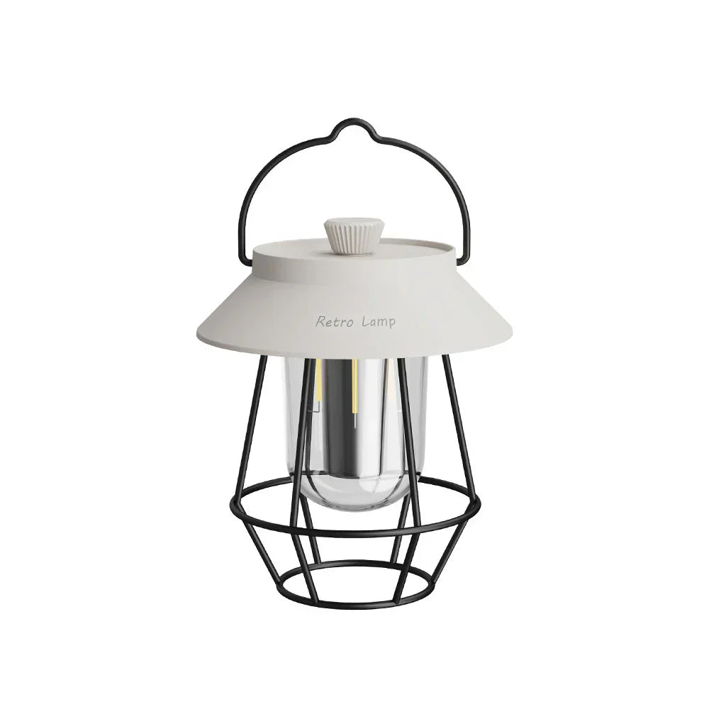 LED Camping Lantern in Retro Design – Portable Lamp for Indoor and Outdoor | Kalsten