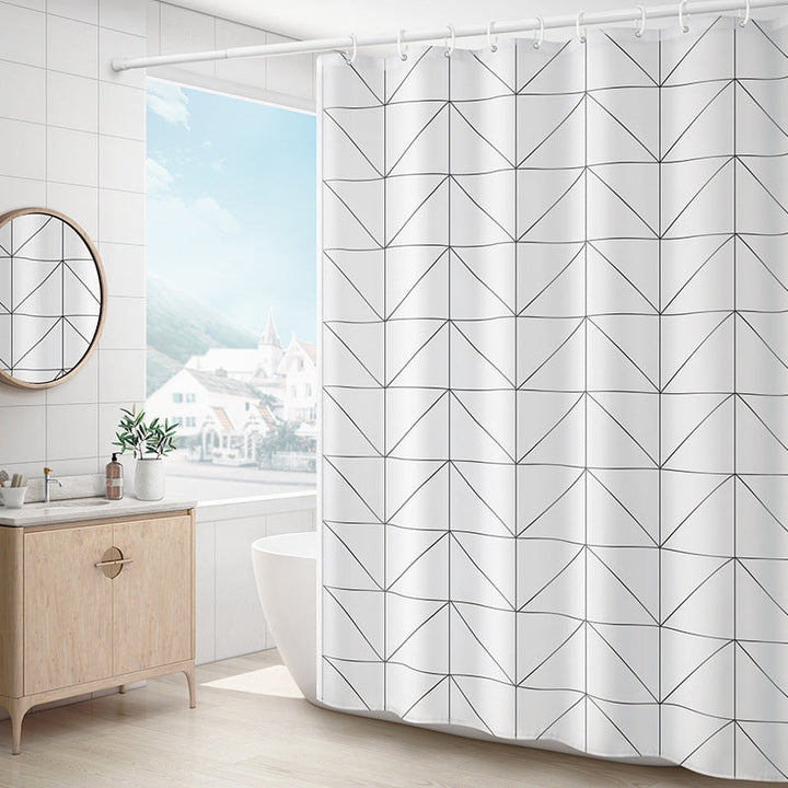 Modern Geometric Pattern Shower Curtain Kalsten
