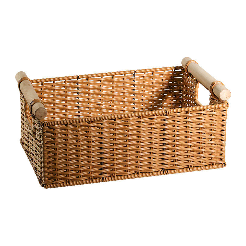 Decorative Woven Storage Basket with Handles Kalsten