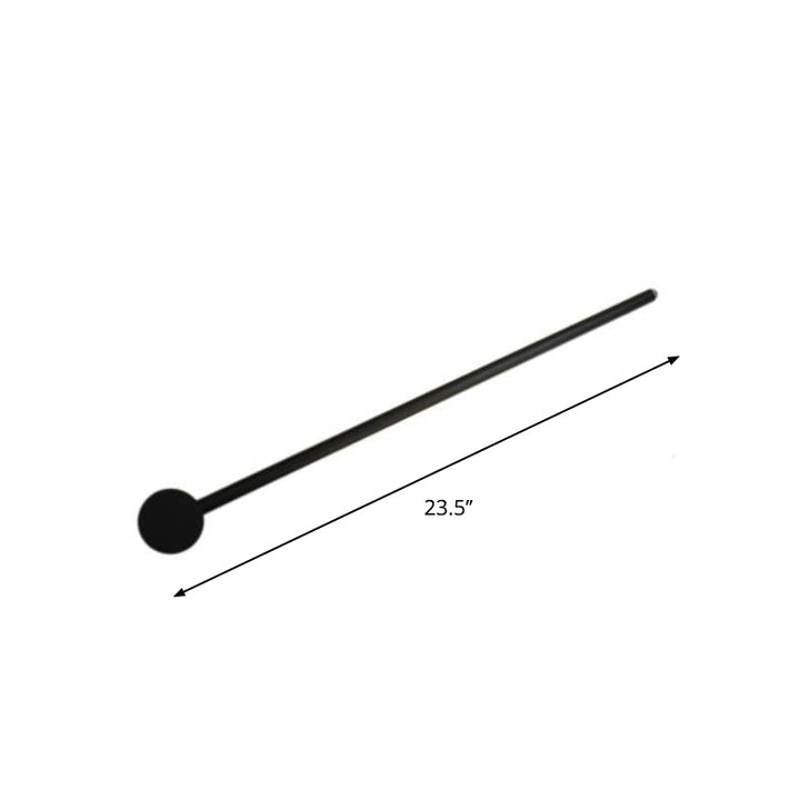 Black Slim Rod Sconce Lighting Minimalist 23.5"/31.5"/47" High LED Metal Wall Mounted Lamp for Bedroom | Kalsten