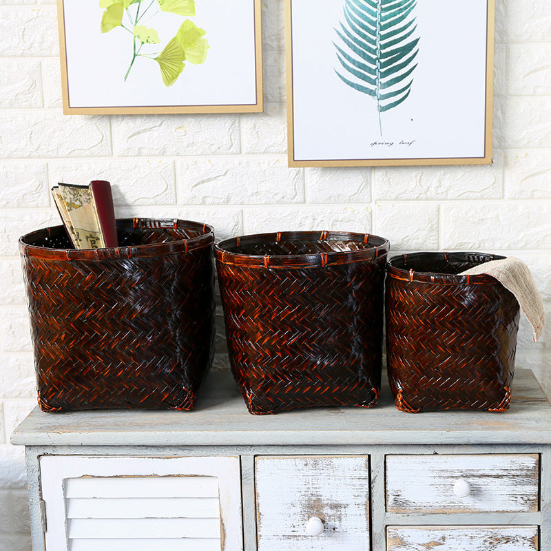 Handcrafted Woven Storage Basket Kalsten