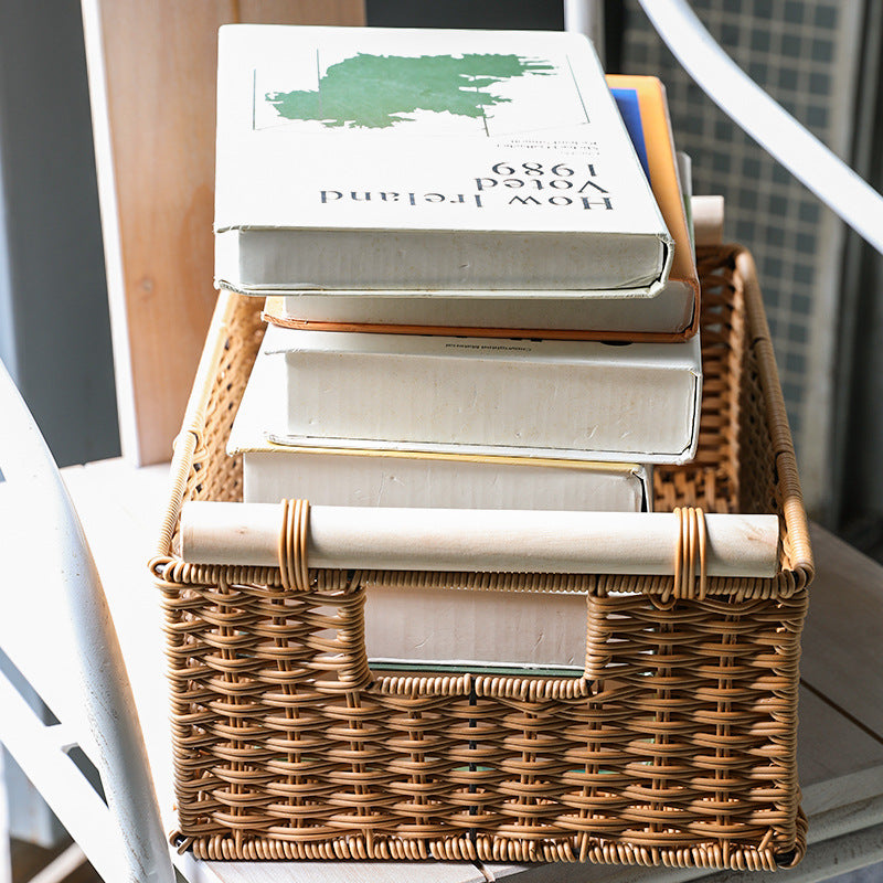 Decorative Woven Storage Basket with Handles Kalsten