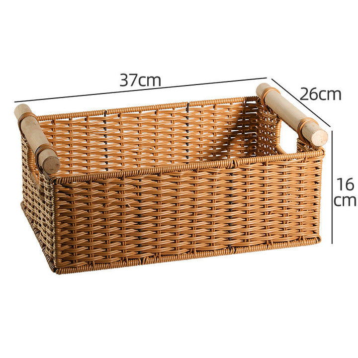 Decorative Woven Storage Basket with Handles Kalsten