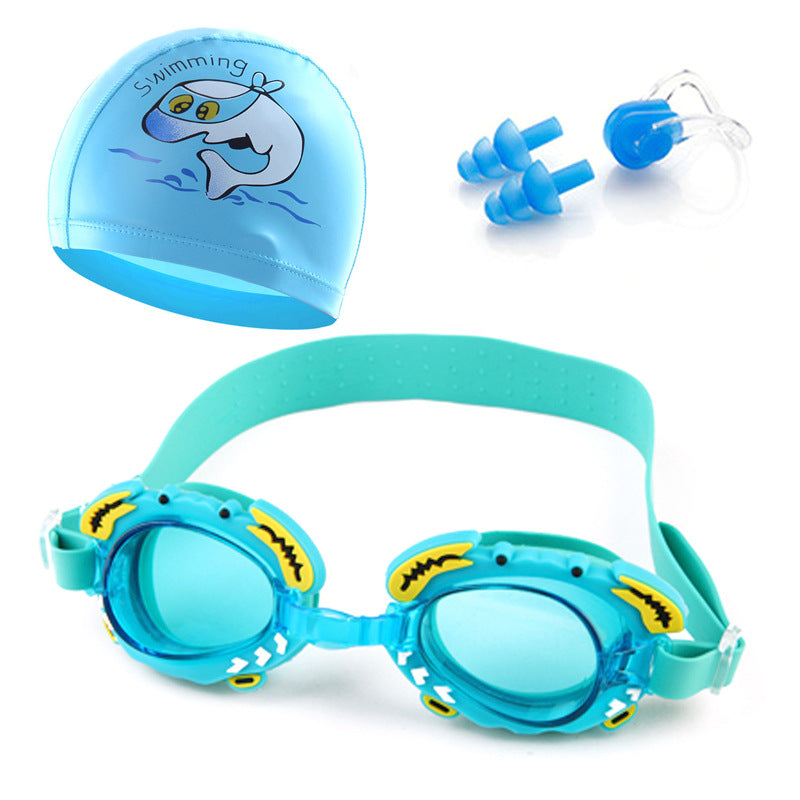 Swimming goggles with comfortable nose closure and sturdy earplugs Kalsten