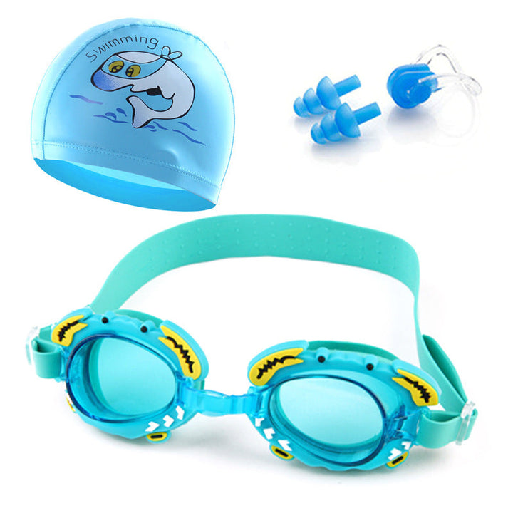 Swimming goggles with comfortable nose closure and sturdy earplugs Kalsten
