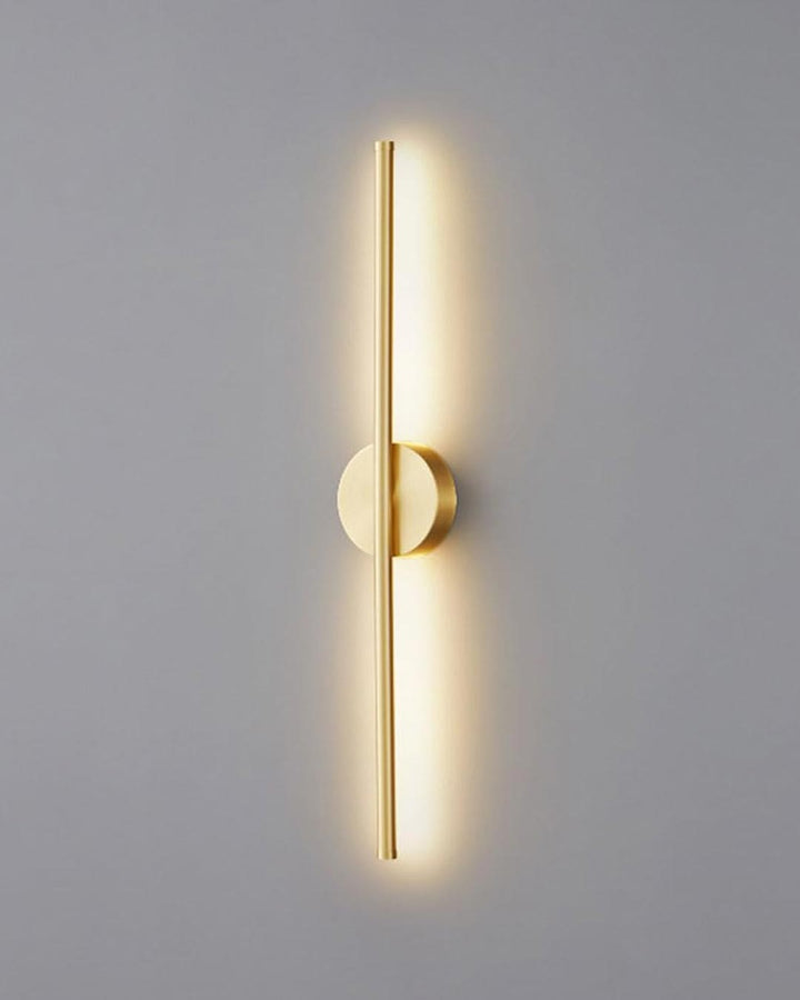 Modern Linear LED Wall Lamp – Gold Finish